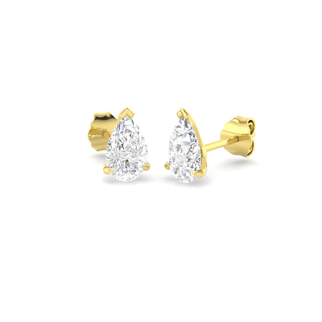 9ct Yellow Gold 1.51ct Laboratory Grown CVD Earrings