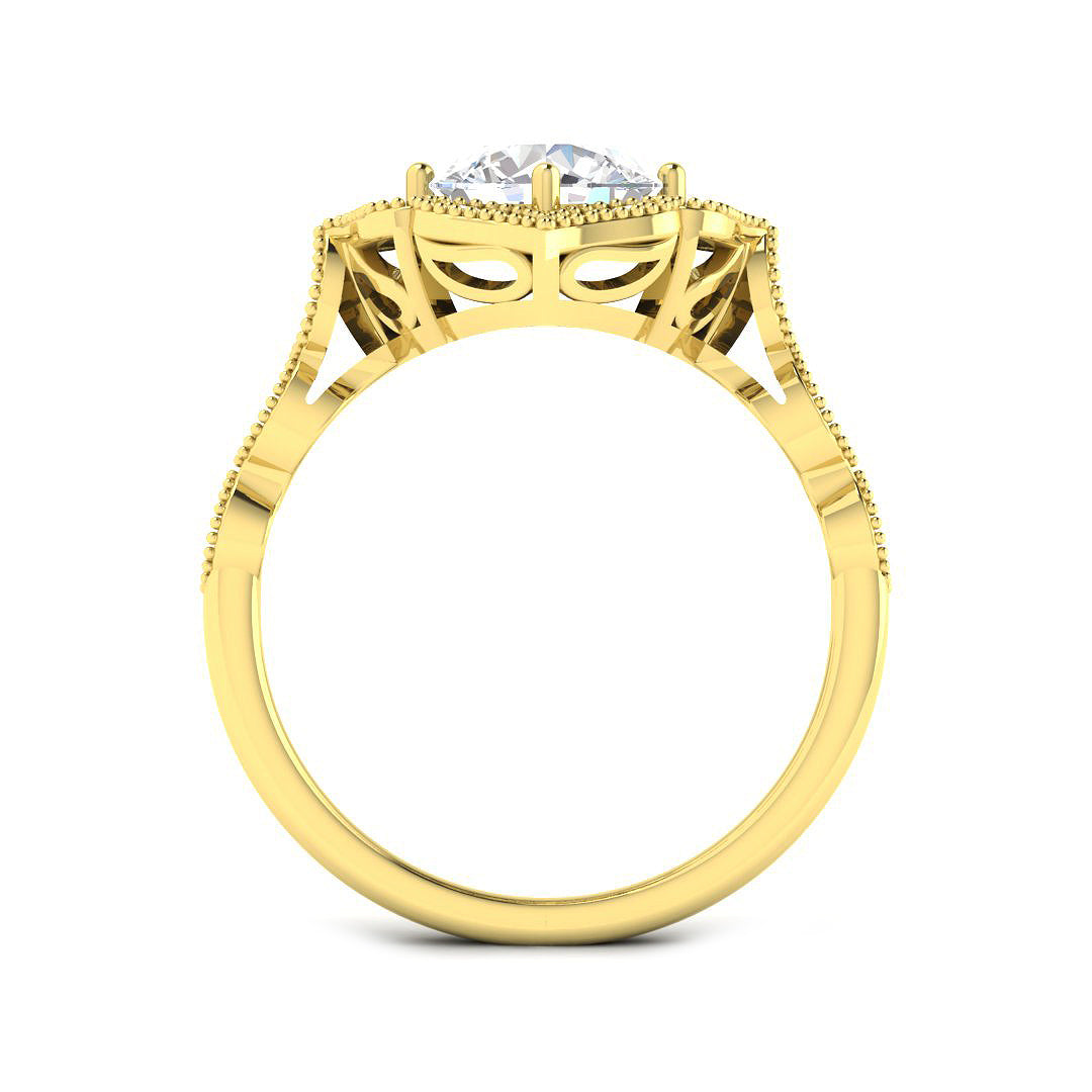 9ct Yellow Gold 1.51ct Laboratory Grown CVD Ring