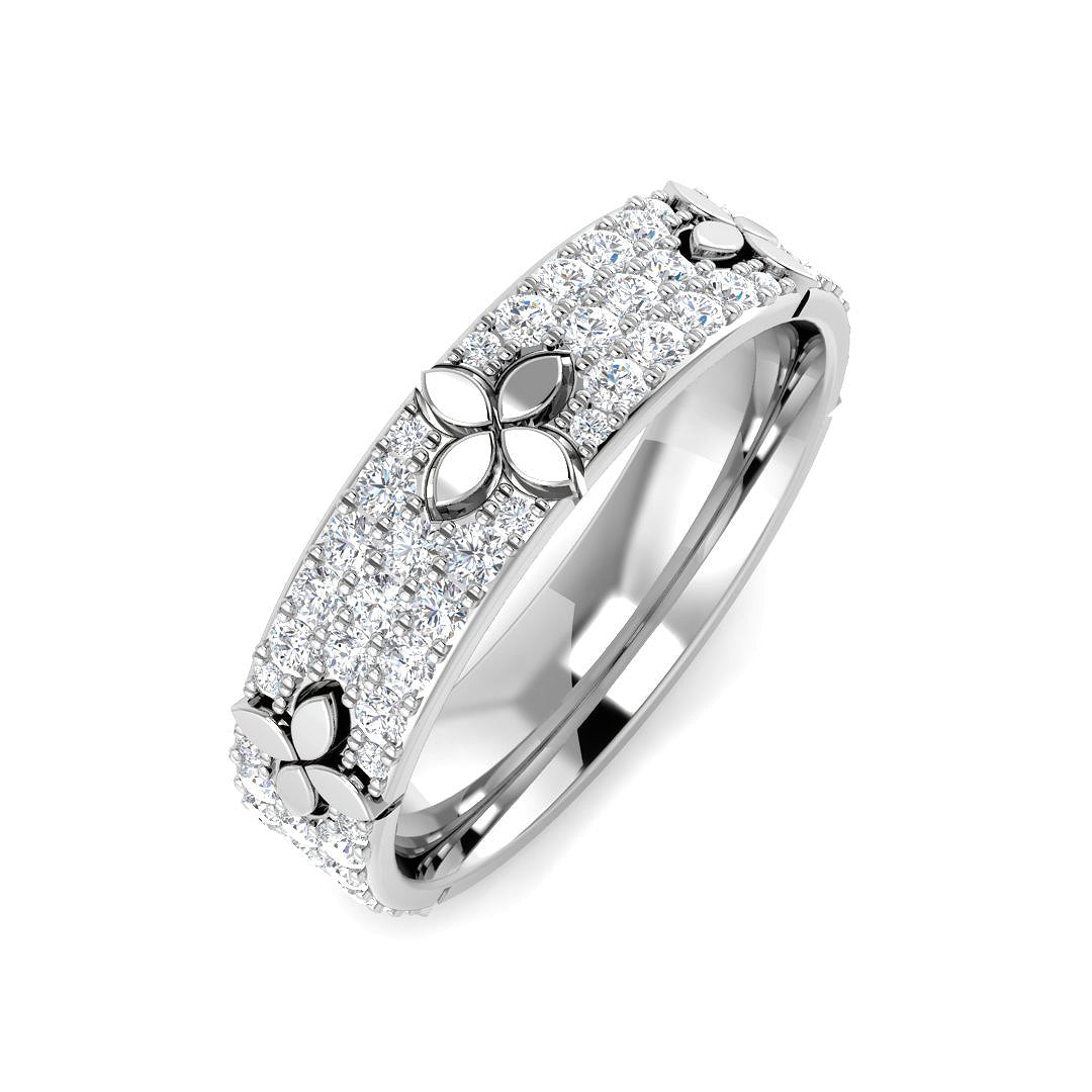 9ct White Gold 0.72ct Laboratory Grown CVD Ring