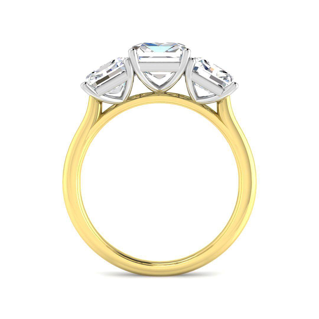 9ct Yellow Gold 3.91ct Laboratory Grown CVD Ring