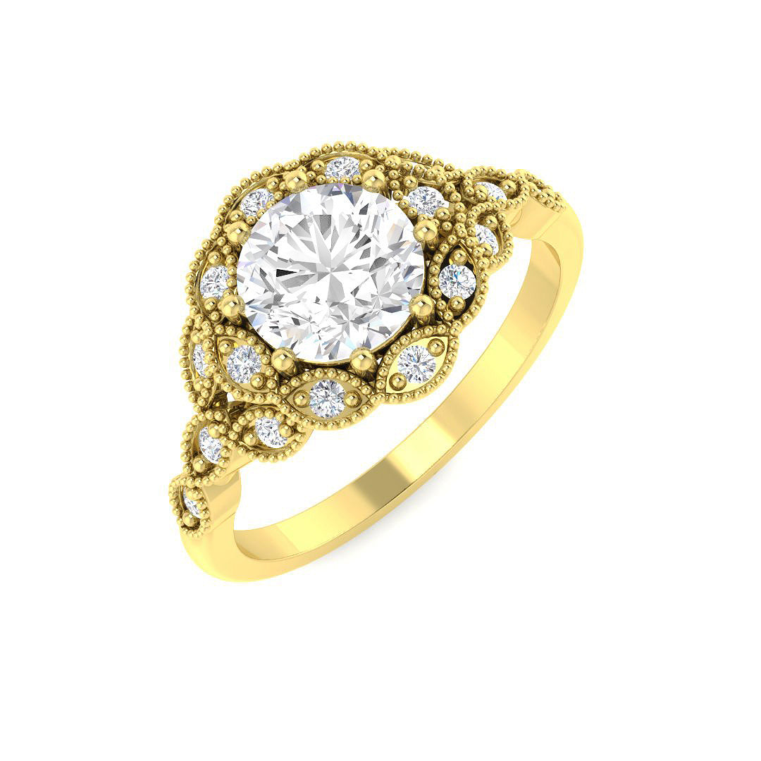 9ct Yellow Gold 1.17ct Laboratory Grown CVD Ring