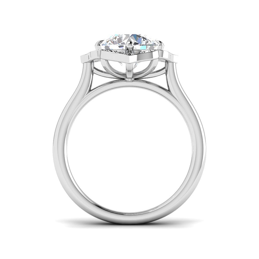 9ct White Gold 2.16ct D VS2 Laboratory Grown CVD Ring