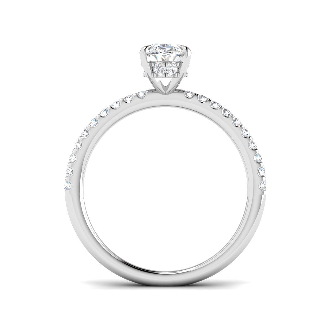 9ct White Gold 1.25ct E VS2 Laboratory Grown CVD Ring