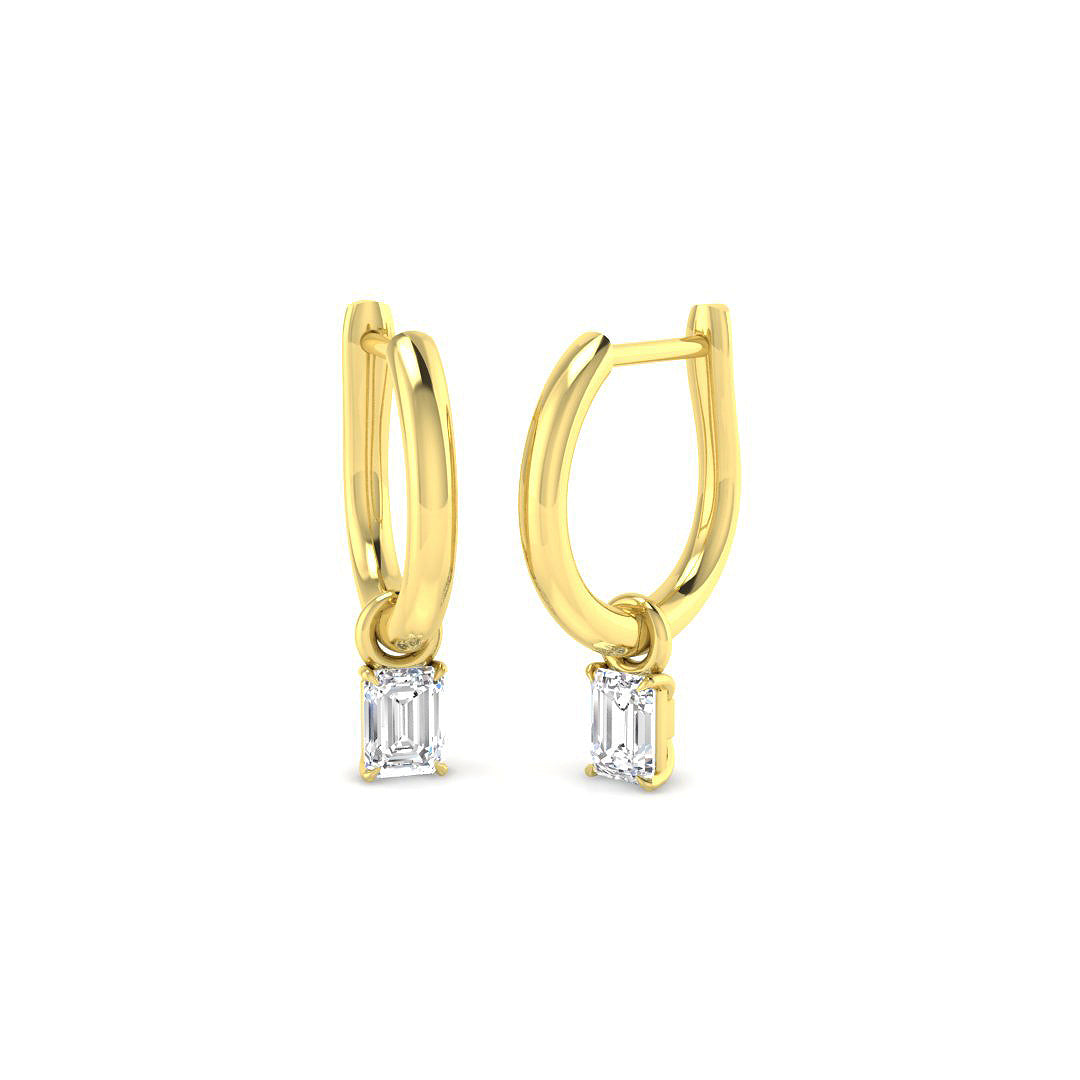 9ct Yellow Gold 0.46ct Laboratory Grown CVD Earrings