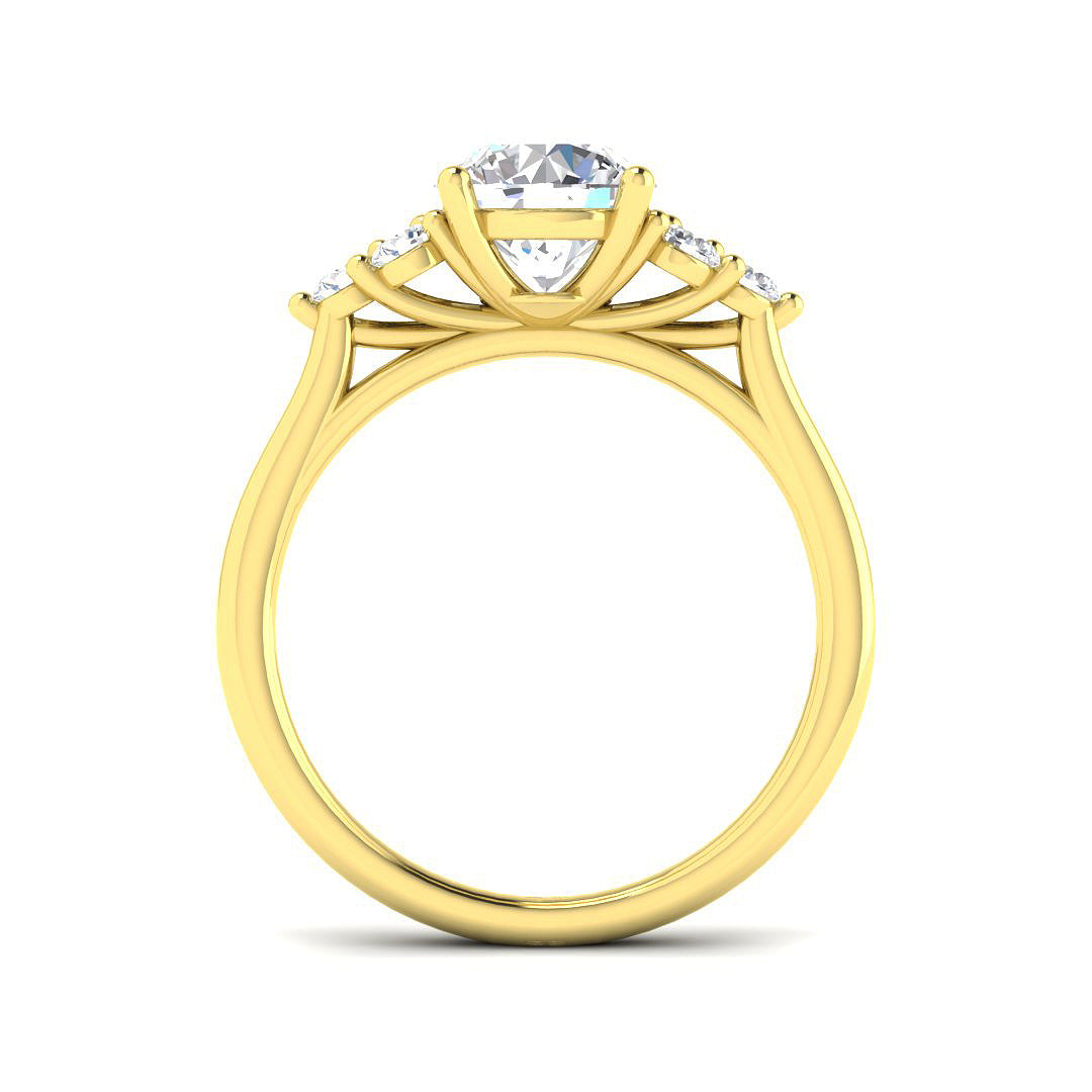 9ct Yellow Gold 1.73ct Laboratory Grown CVD Ring