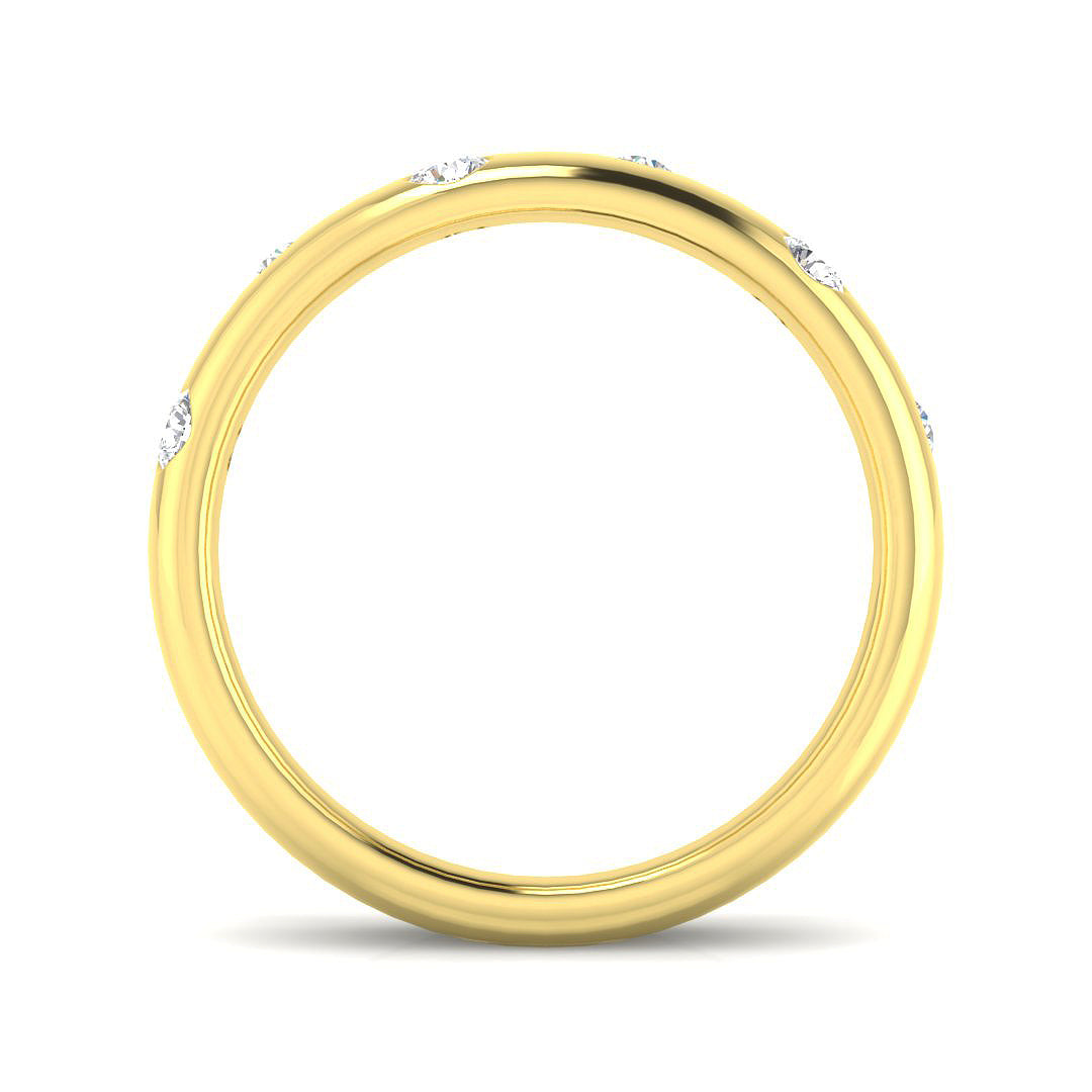 9ct Yellow Gold 0.26ct Laboratory Grown CVD Ring