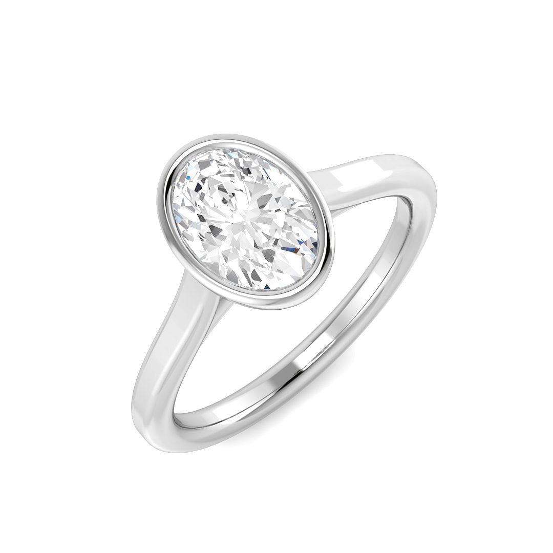 9ct White Gold 1.00ct E VS2 Laboratory Grown CVD Ring