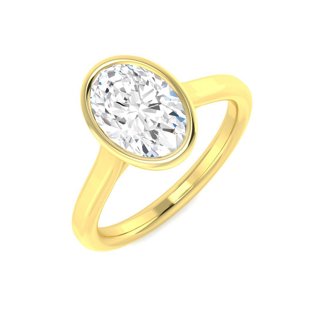 9ct Yellow Gold 1.50ct E VS2 Laboratory Grown CVD Ring