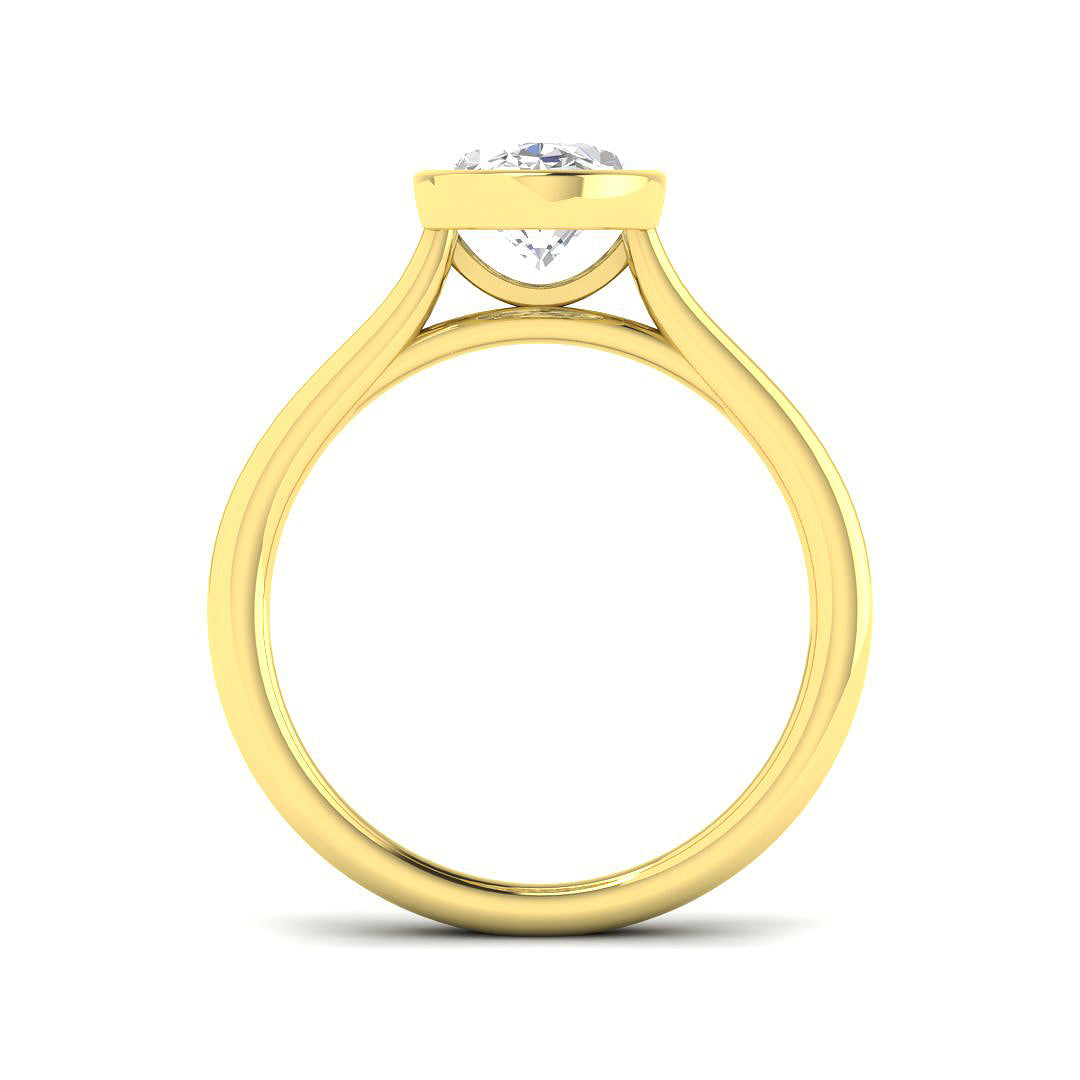 9ct Yellow Gold 1.54ct E VS2 Laboratory Grown CVD Ring