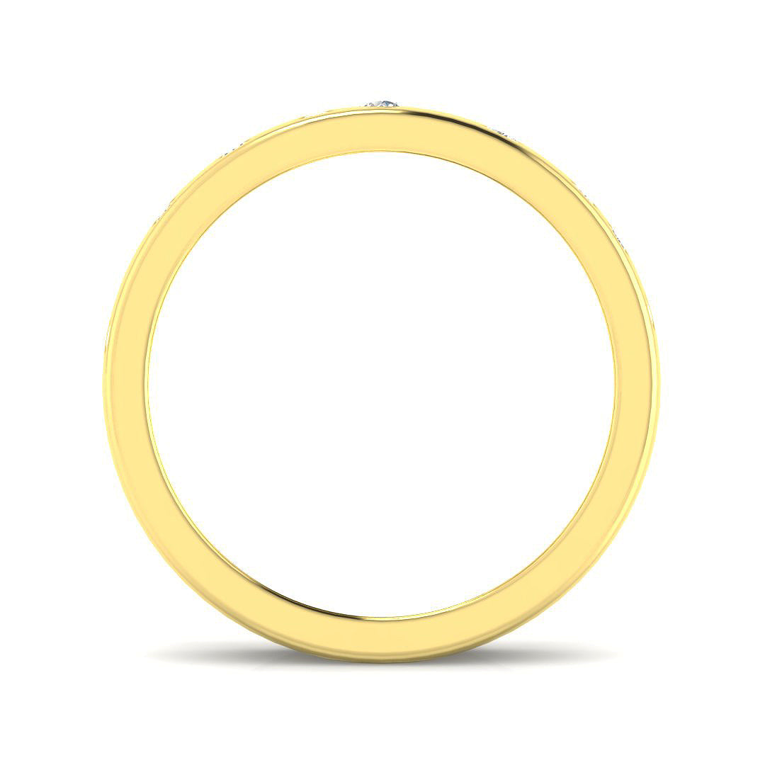 9ct Yellow Gold 0.26ct Laboratory Grown CVD Ring
