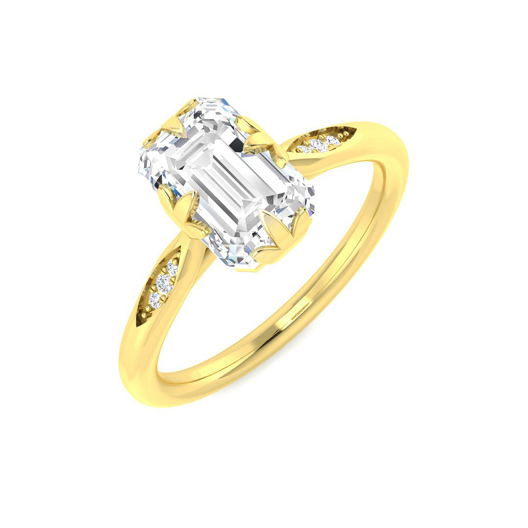 9ct Yellow Gold 2.04ct E VS2 Laboratory Grown CVD Ring