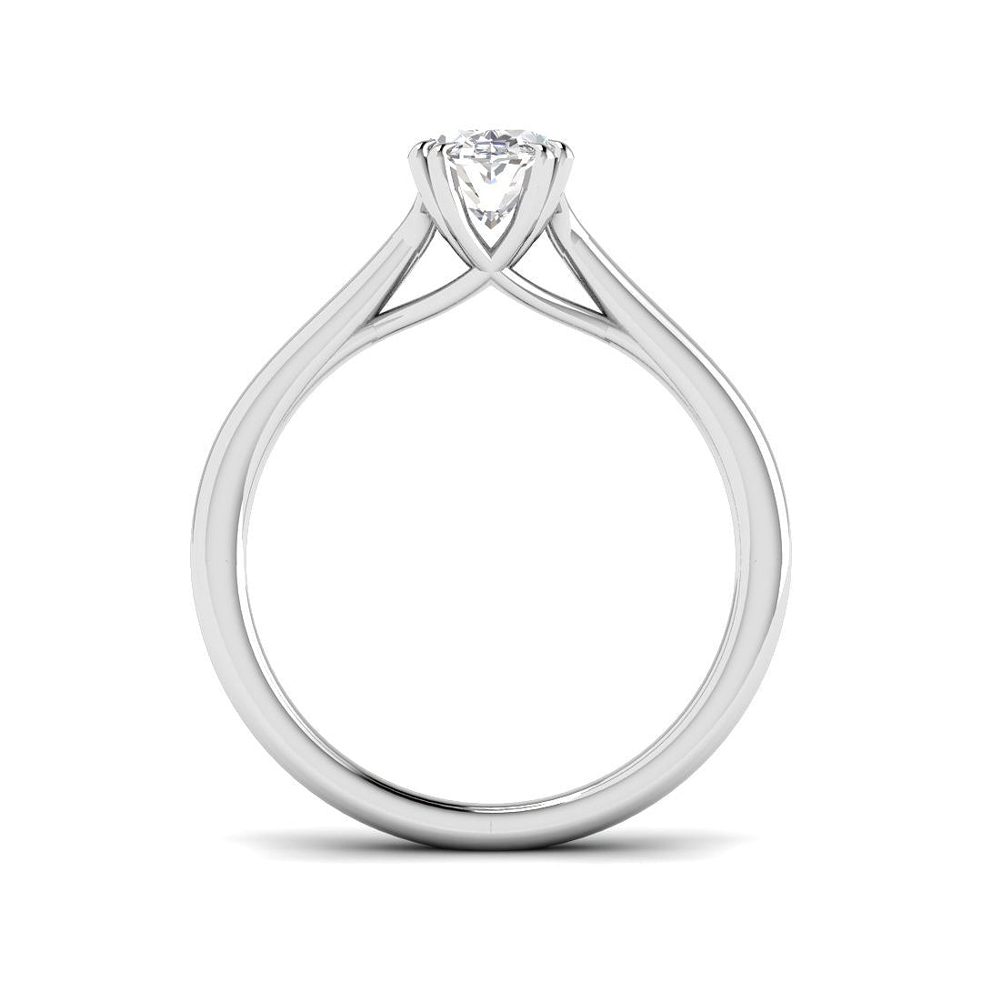 9ct White Gold 1.00ct E VS2 Laboratory Grown CVD Ring