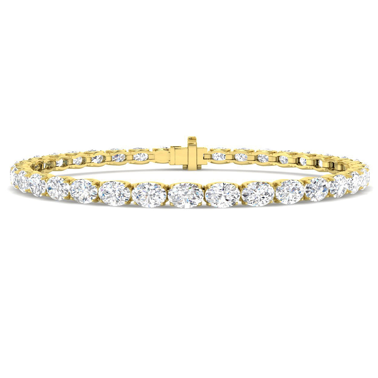 9ct Yellow Gold 8.39ct Laboratory Grown CVD Bracelet