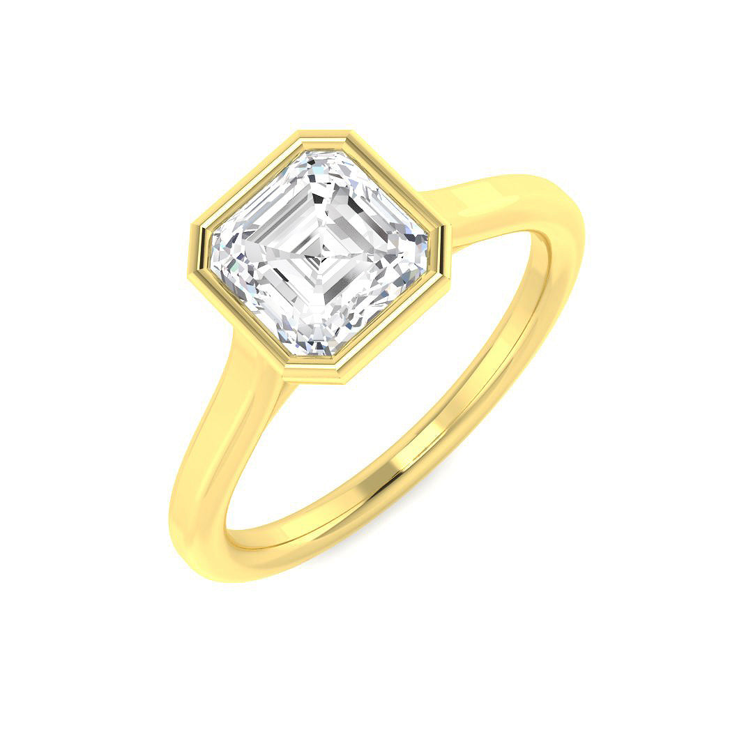 9ct Yellow Gold 1.52ct E VS1 Laboratory Grown CVD Ring