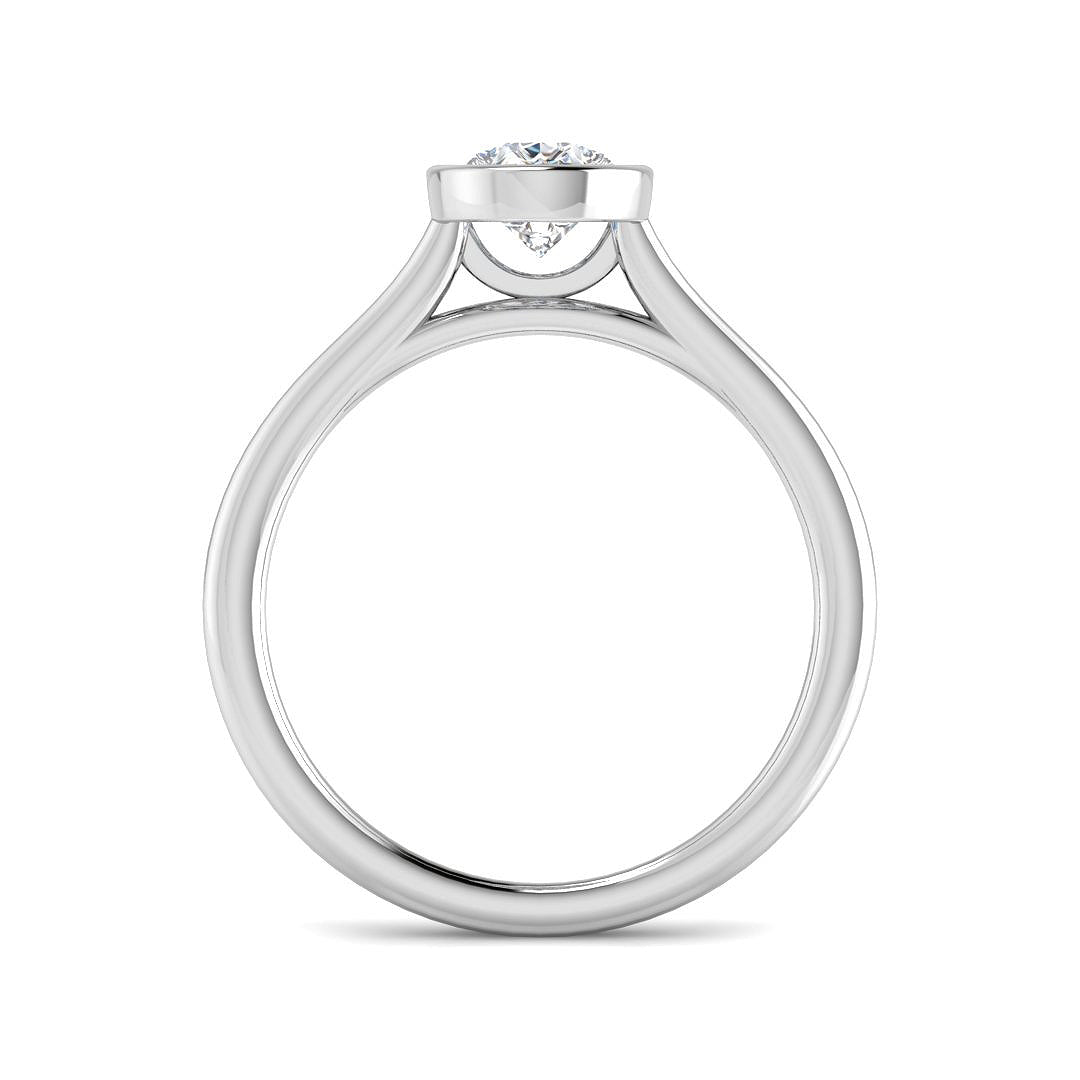 9ct White Gold 1.00ct D VS1 Laboratory Grown CVD Ring