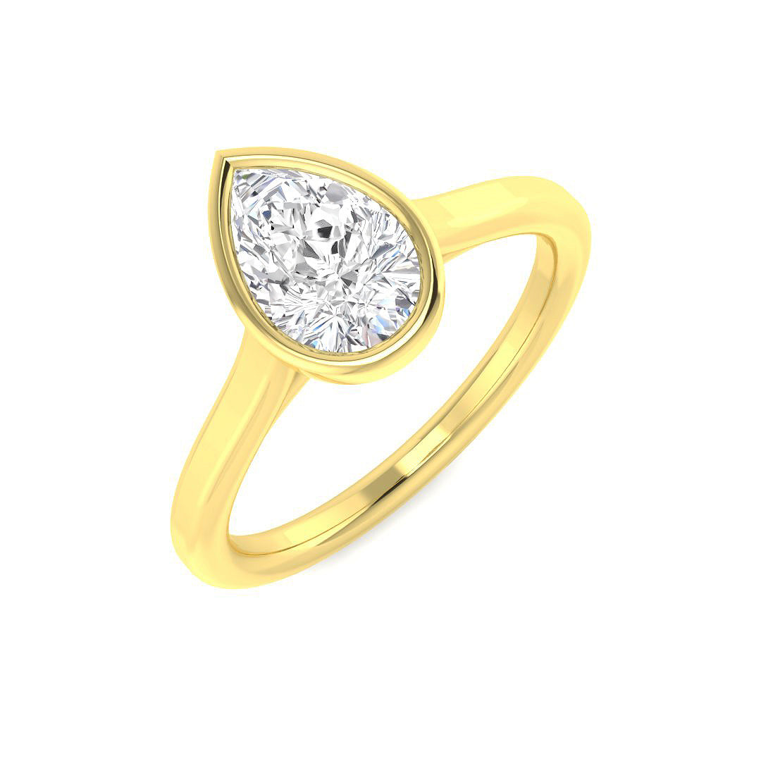 9ct Yellow Gold 1.00ct D VS2 Laboratory Grown CVD Ring