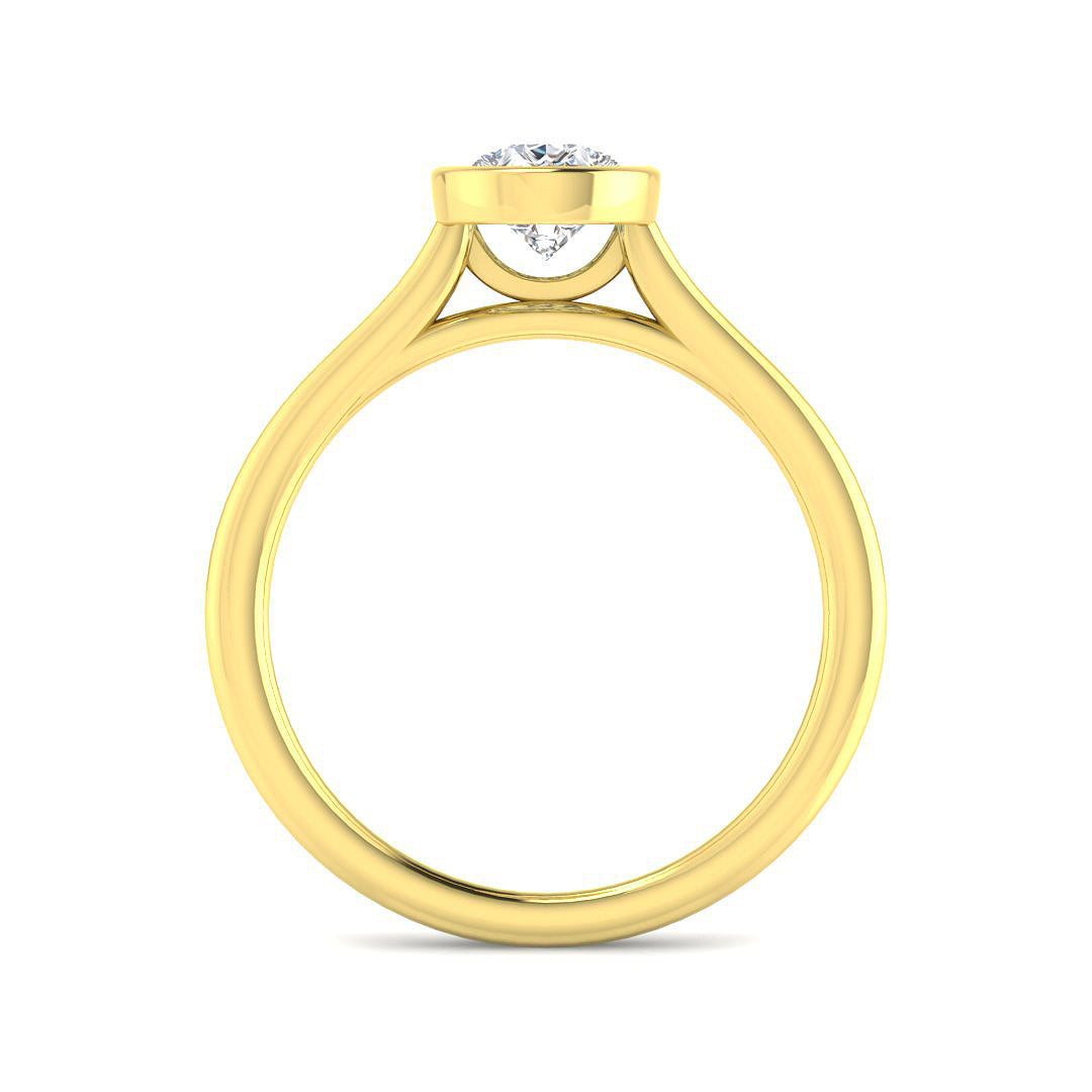 9ct Yellow Gold 1.00ct D VS2 Laboratory Grown CVD Ring