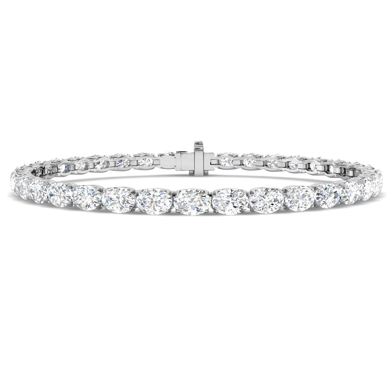 9ct White Gold 8.39ct Laboratory Grown CVD Bracelet