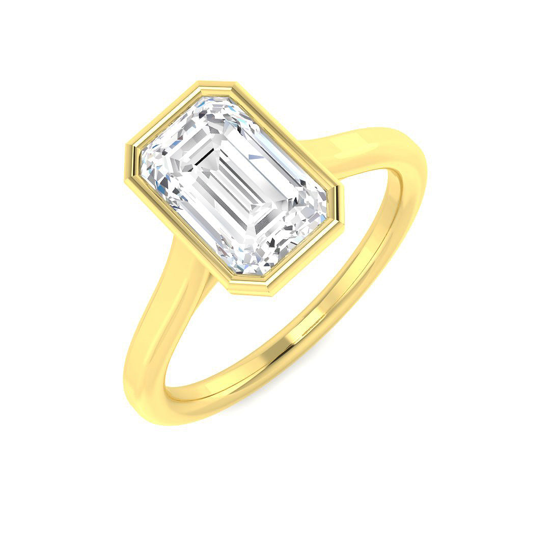 9ct Yellow Gold 2.01ct E VS2 Laboratory Grown CVD Ring