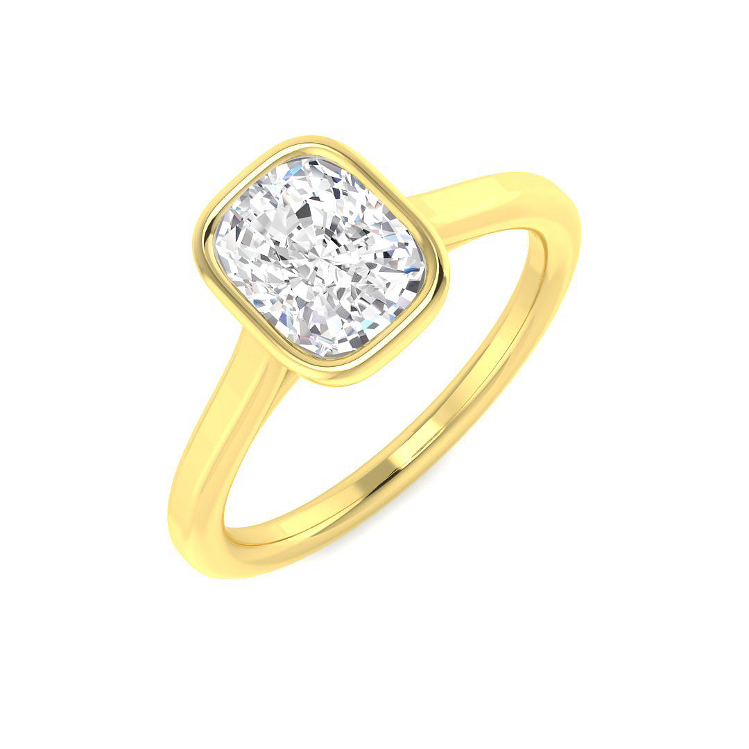 9ct Yellow Gold 1.27ct E VS1 Laboratory Grown CVD Ring
