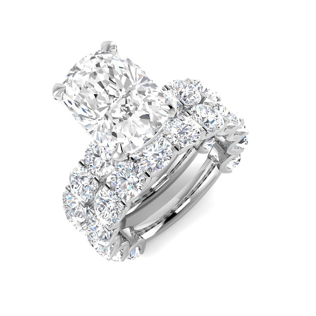 9ct White Gold 11.24ct E SI1 Laboratory Grown CVD Ring