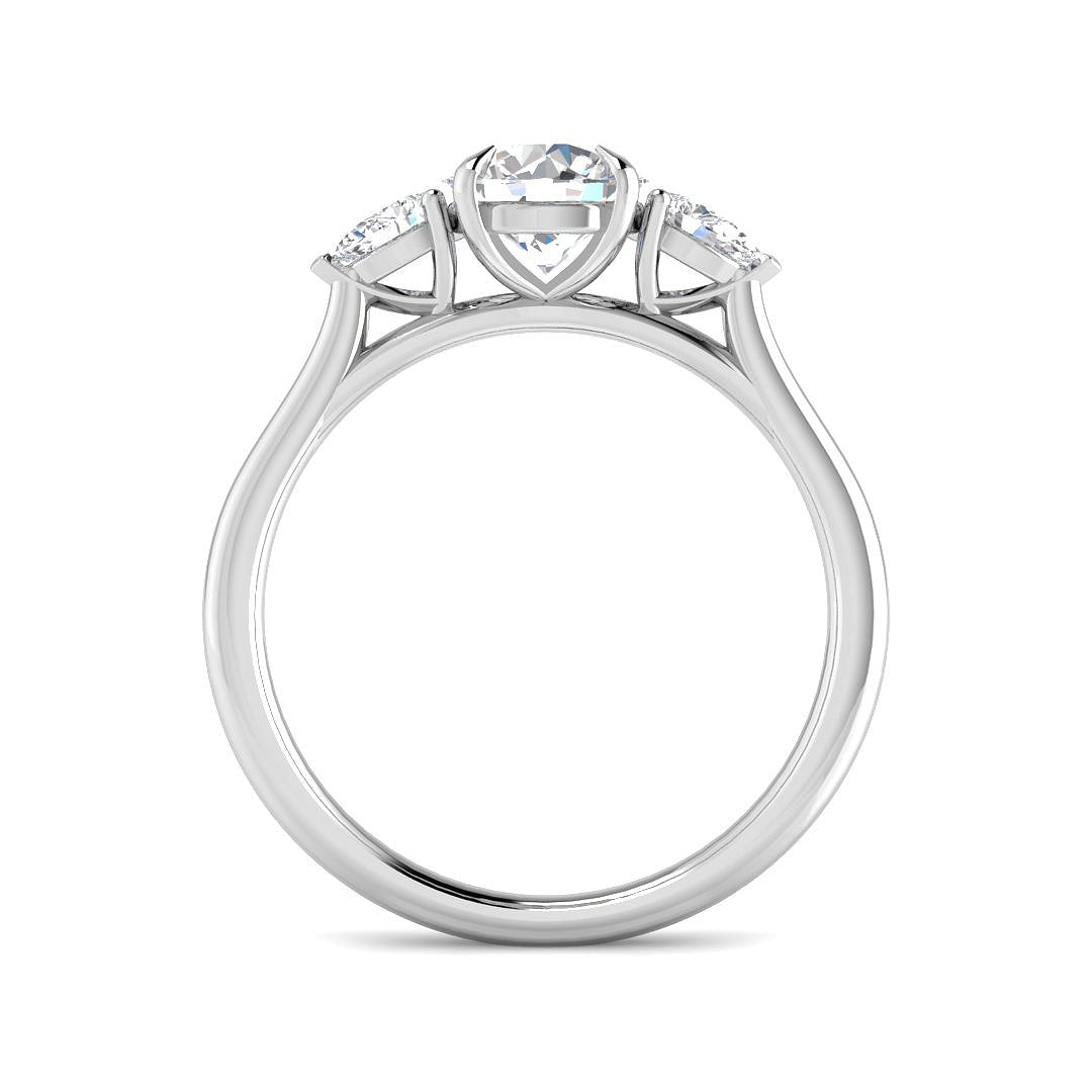 9ct White Gold 1.24ct D VS2 Laboratory Grown CVD Ring
