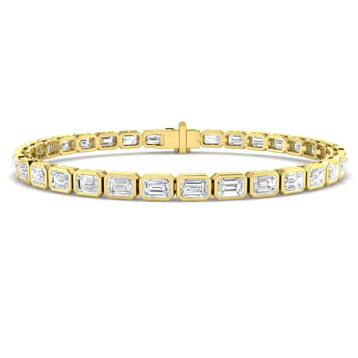 9ct Yellow Gold 8.58ct Laboratory Grown CVD Bracelet