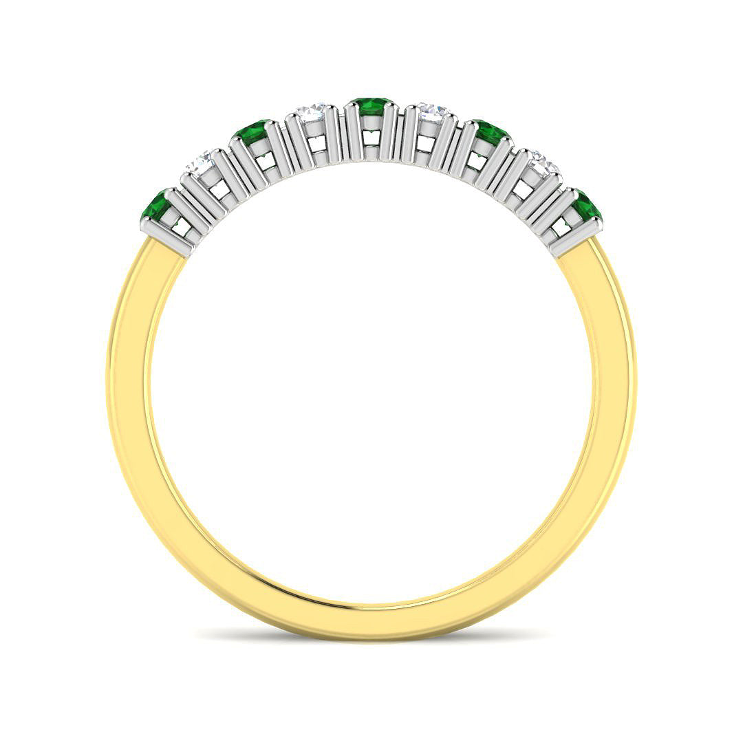 18ct Two-Tone Gold 0.37ct G SI2 Diamond Ring