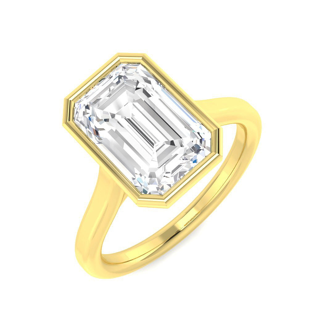 9ct Yellow Gold 3.00ct E VS2 Laboratory Grown CVD Ring