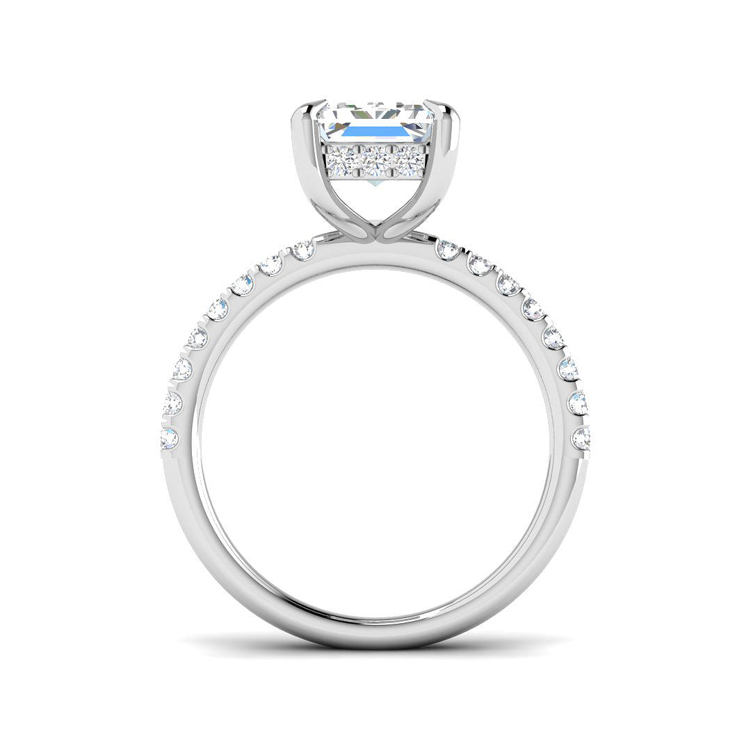 Platinum 4.51ct E VS2 Laboratory Grown CVD Ring