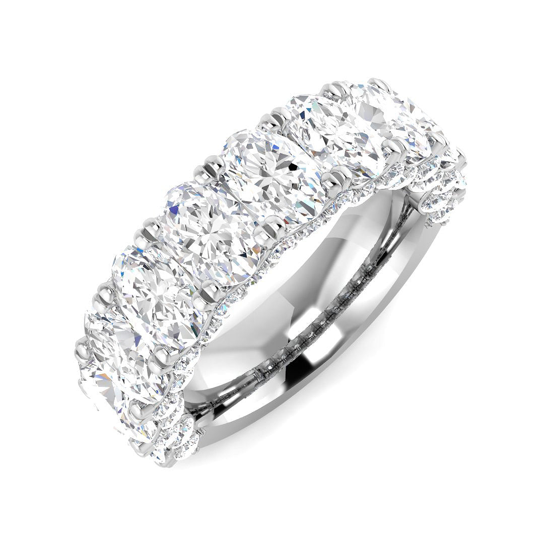 9ct White Gold 4.95ct Laboratory Grown CVD Ring