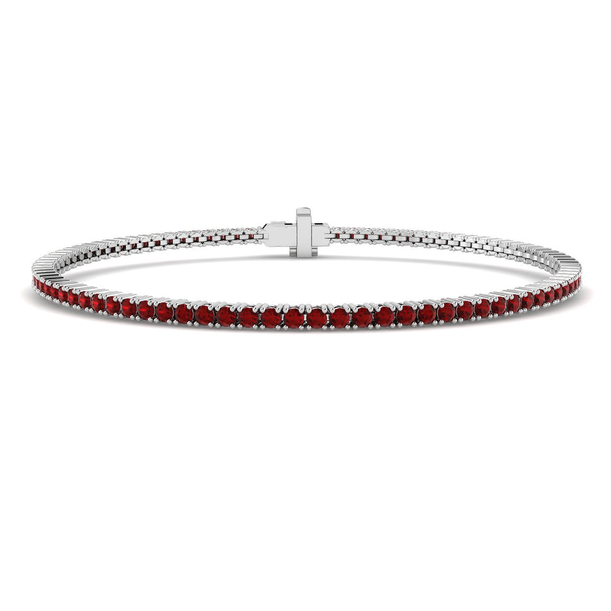 9ct White Gold 1.71ct Laboratory Grown CVD Bracelet