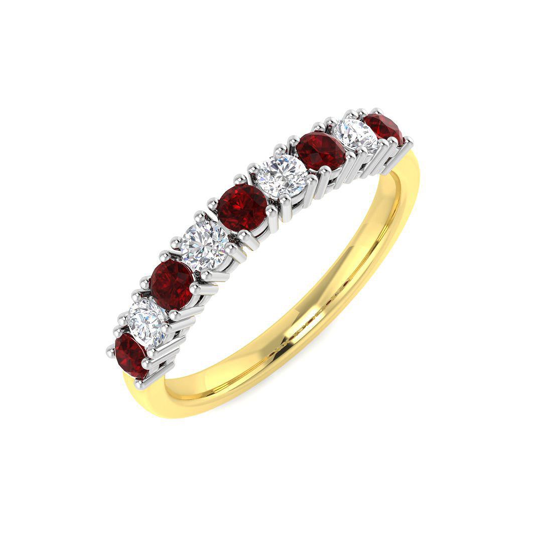 18ct Two-Tone Gold 0.72ct G SI2 Diamond Ring