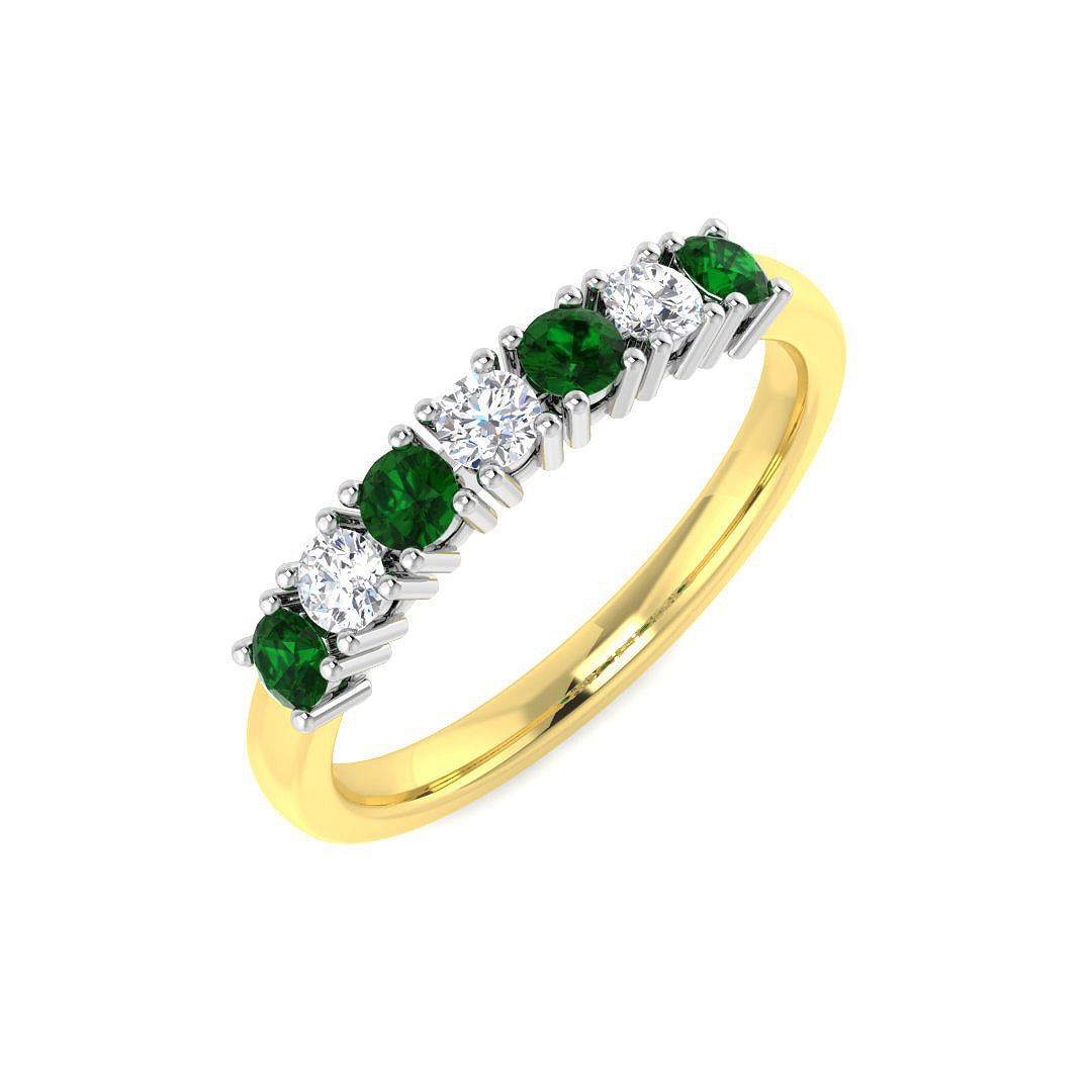 18ct Two-Tone Gold 0.47ct G SI2 Diamond Ring