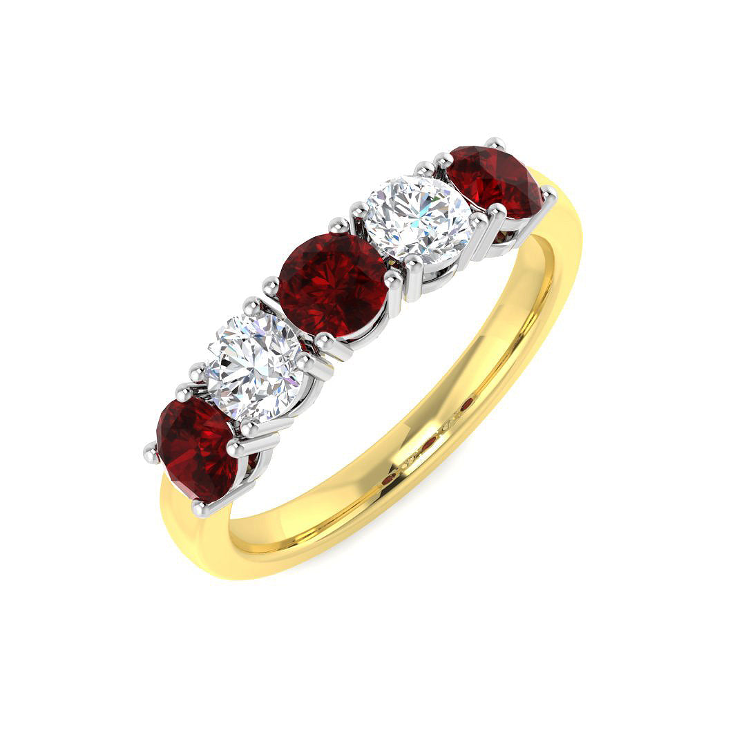 18ct Two-Tone Gold 1.48ct G SI2 Diamond Ring