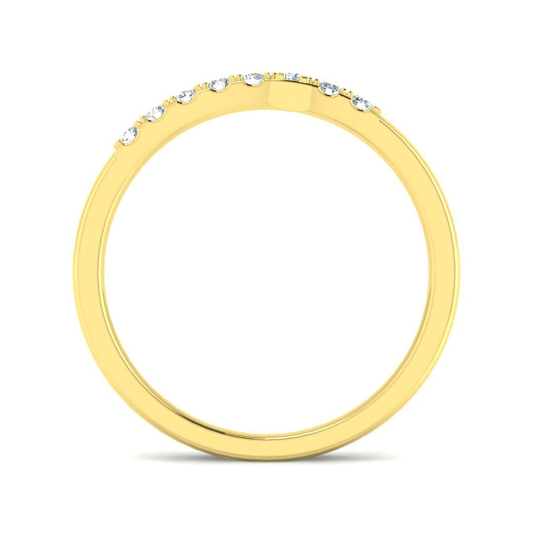 9ct Yellow Gold 0.25ct Laboratory Grown CVD Ring