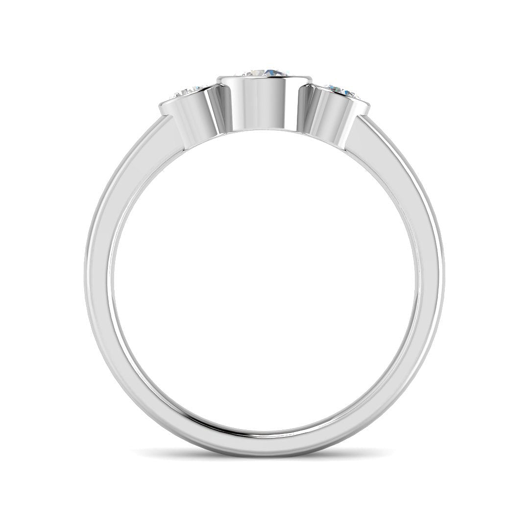 9ct White Gold 0.56ct Laboratory Grown CVD Ring