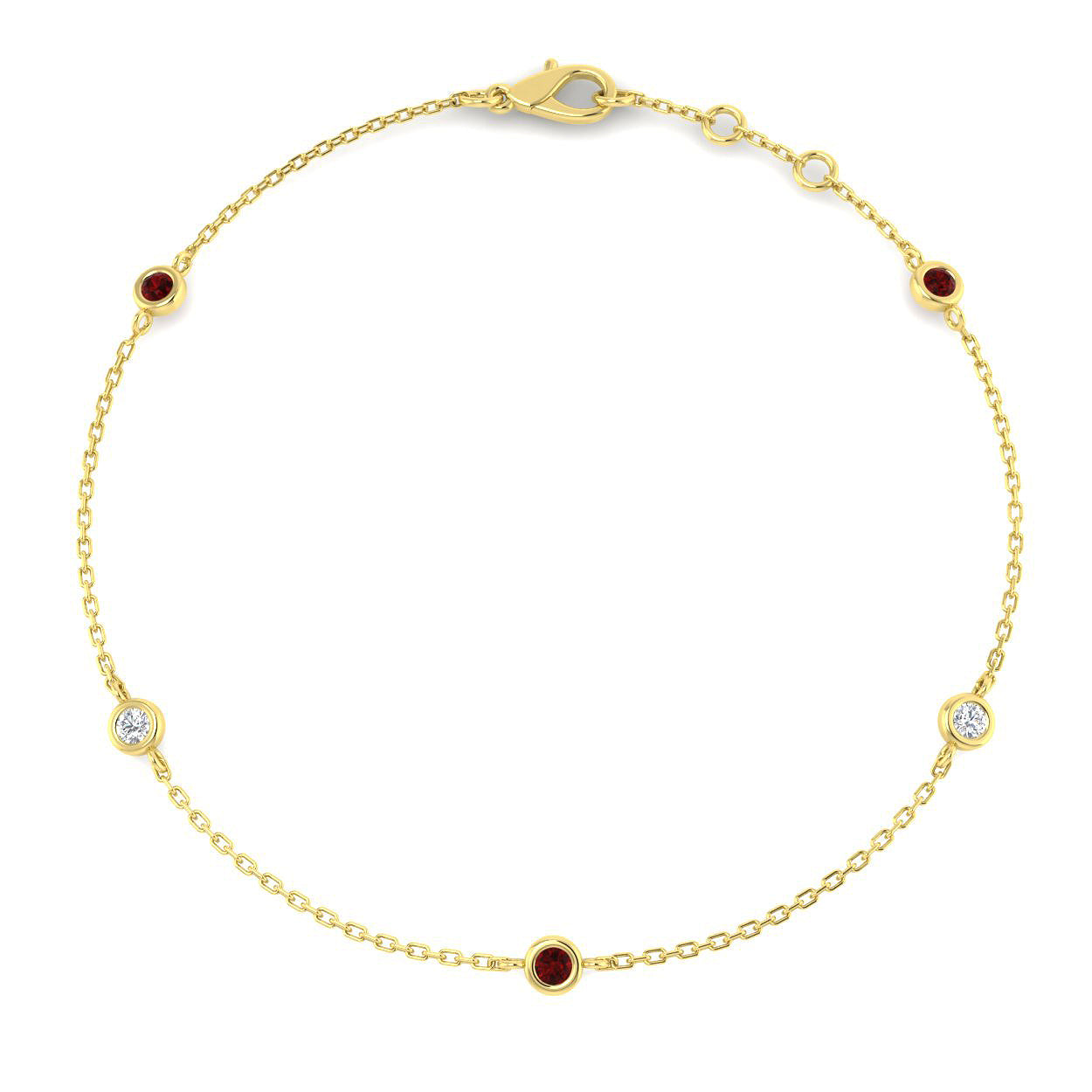 9ct Yellow Gold 0.23ct G SI2 Diamond Bracelet