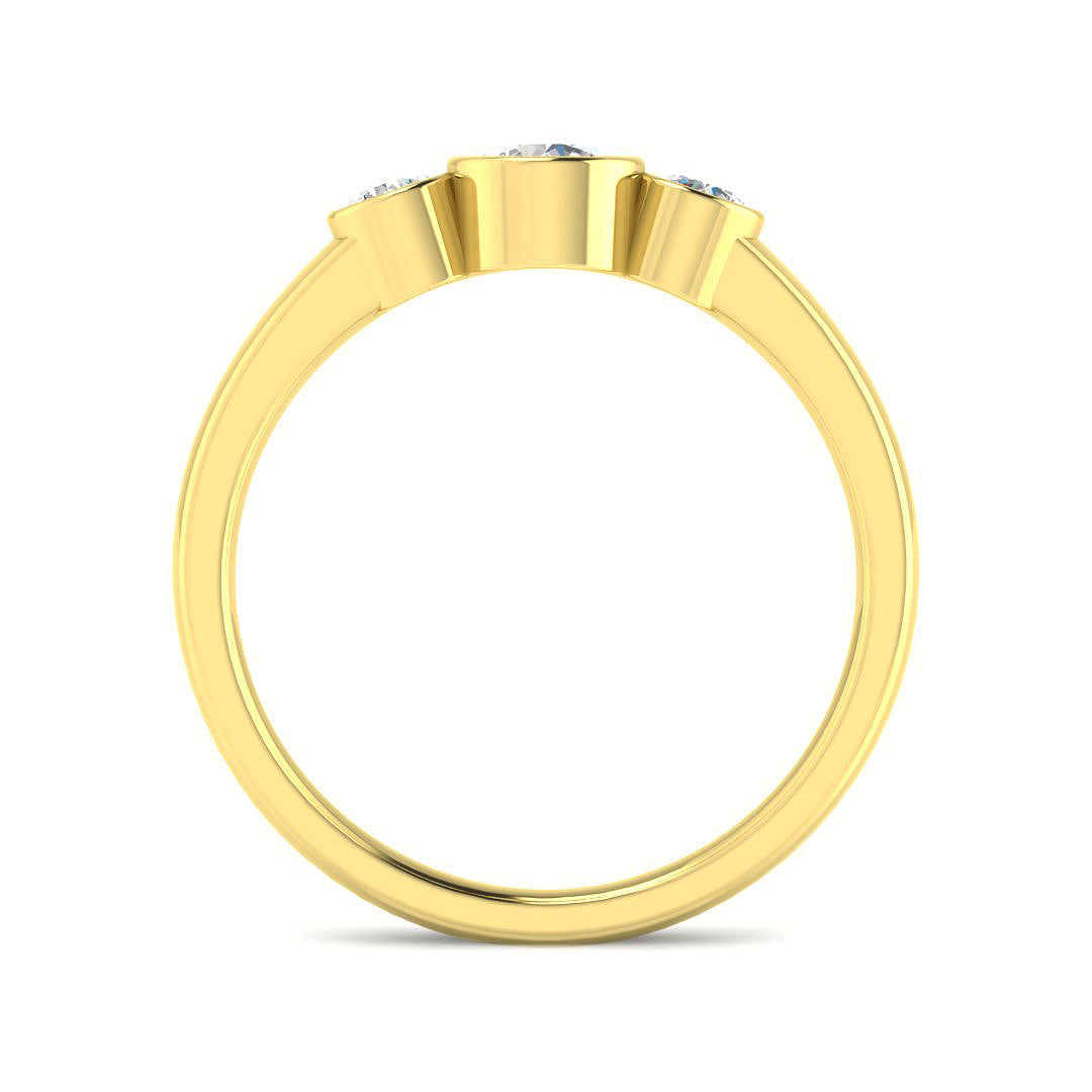 9ct Yellow Gold 0.56ct Laboratory Grown CVD Ring