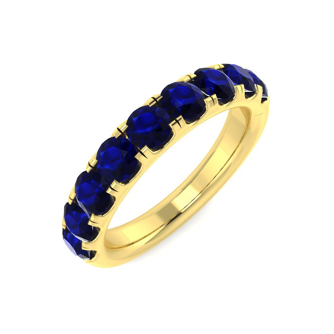 9ct Yellow Gold 1.72ct Blue Sapphire Ring