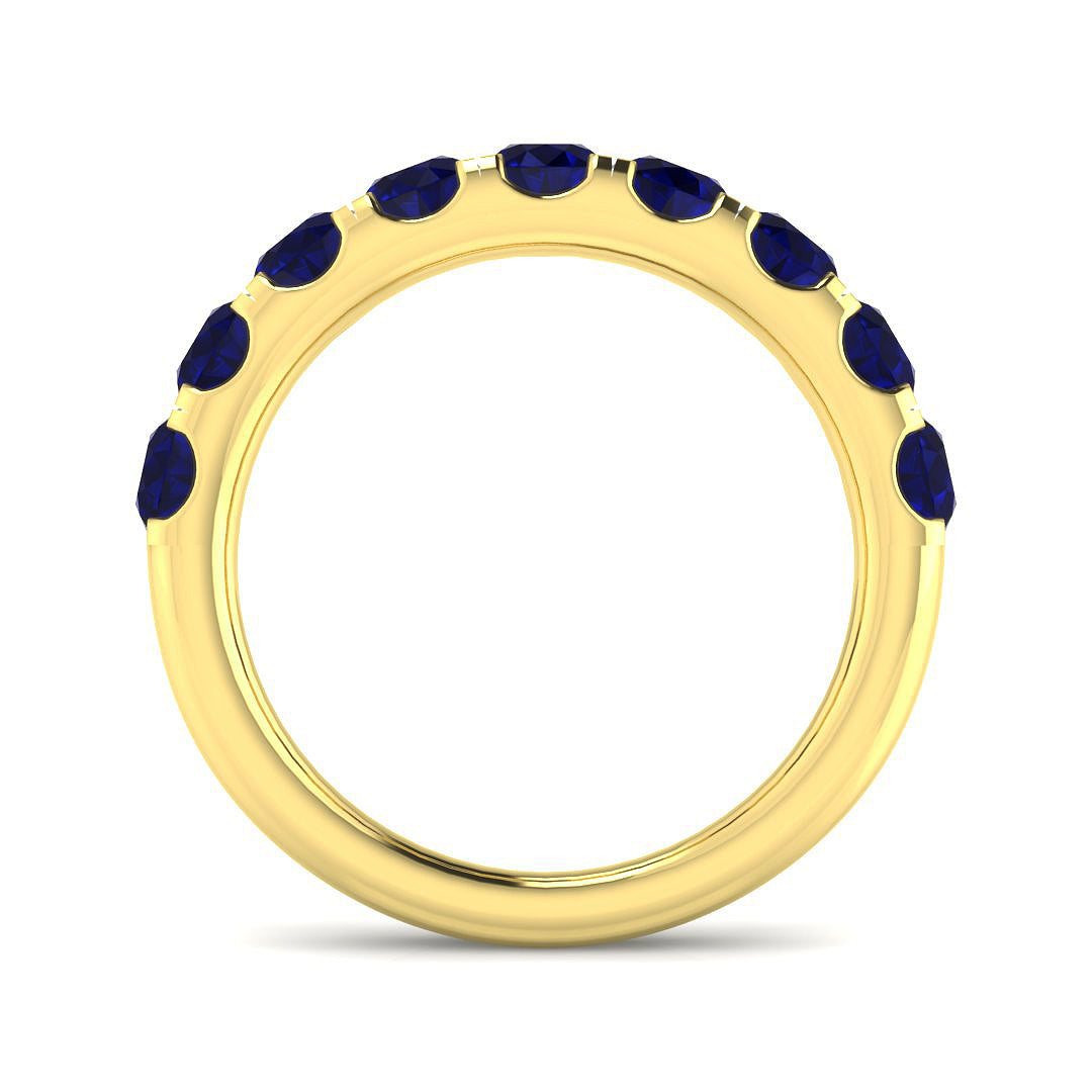 9ct Yellow Gold 1.72ct Blue Sapphire Ring