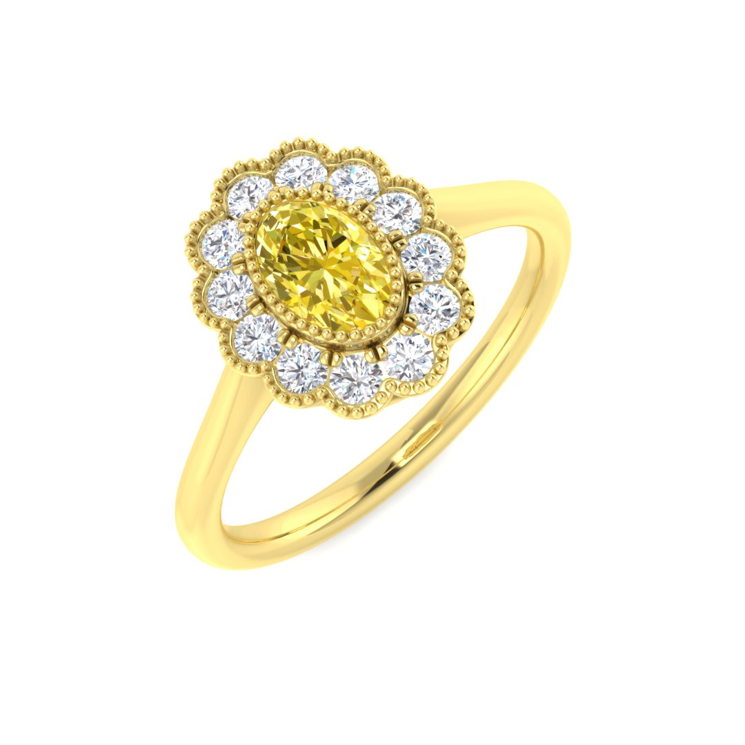 9ct Yellow Gold 0.77ct Multi Sapphire Ring