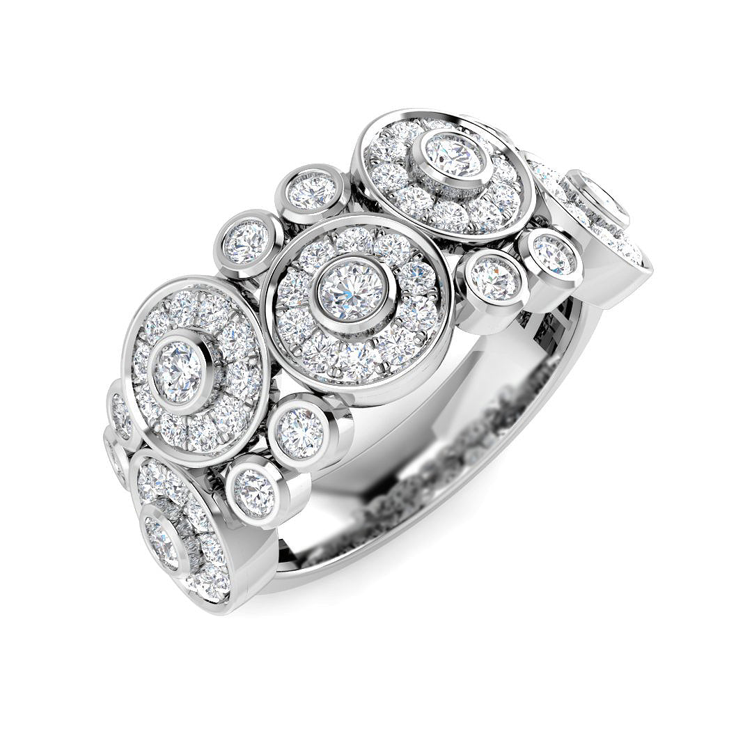 9ct White Gold 0.96ct Laboratory Grown CVD Ring