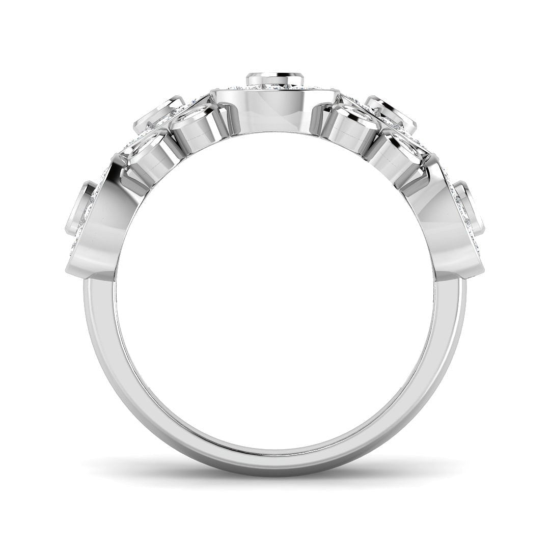 9ct White Gold 0.96ct Laboratory Grown CVD Ring