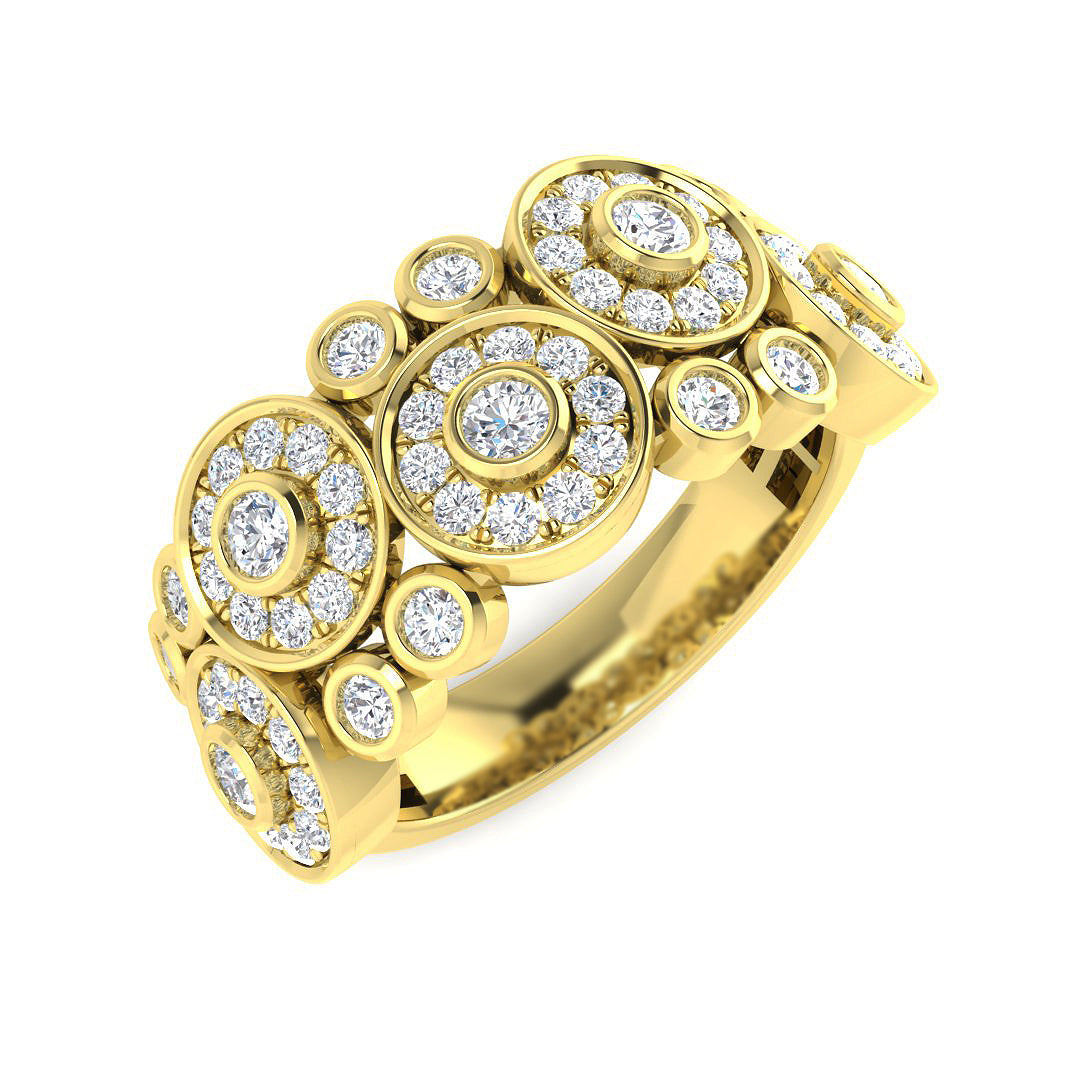 9ct Yellow Gold 0.96ct Laboratory Grown CVD Ring
