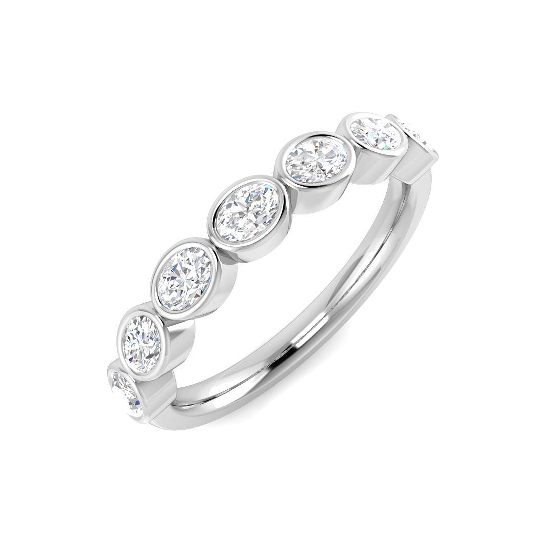 9ct White Gold 0.64ct Laboratory Grown CVD Ring