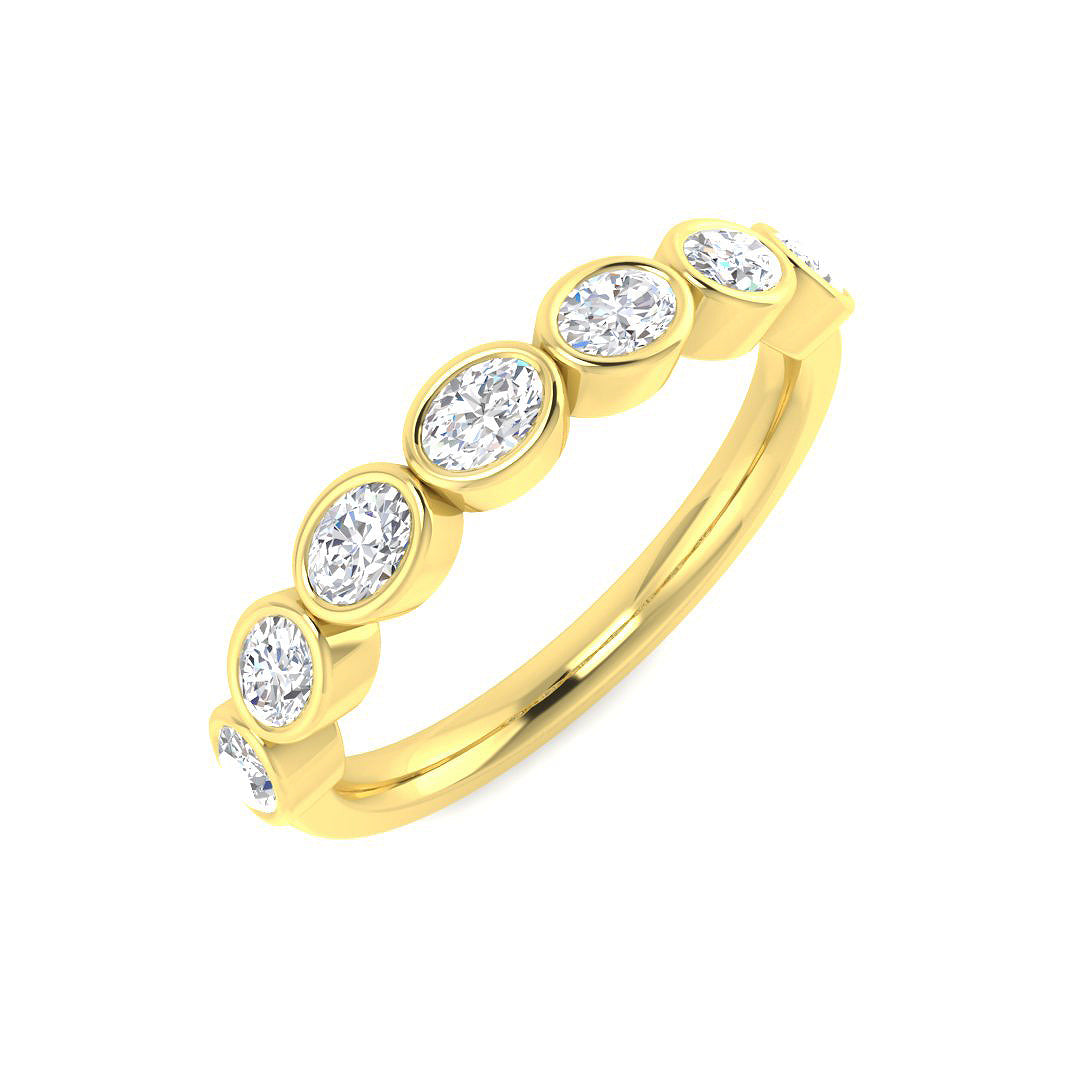 9ct Yellow Gold 0.64ct Laboratory Grown CVD Ring