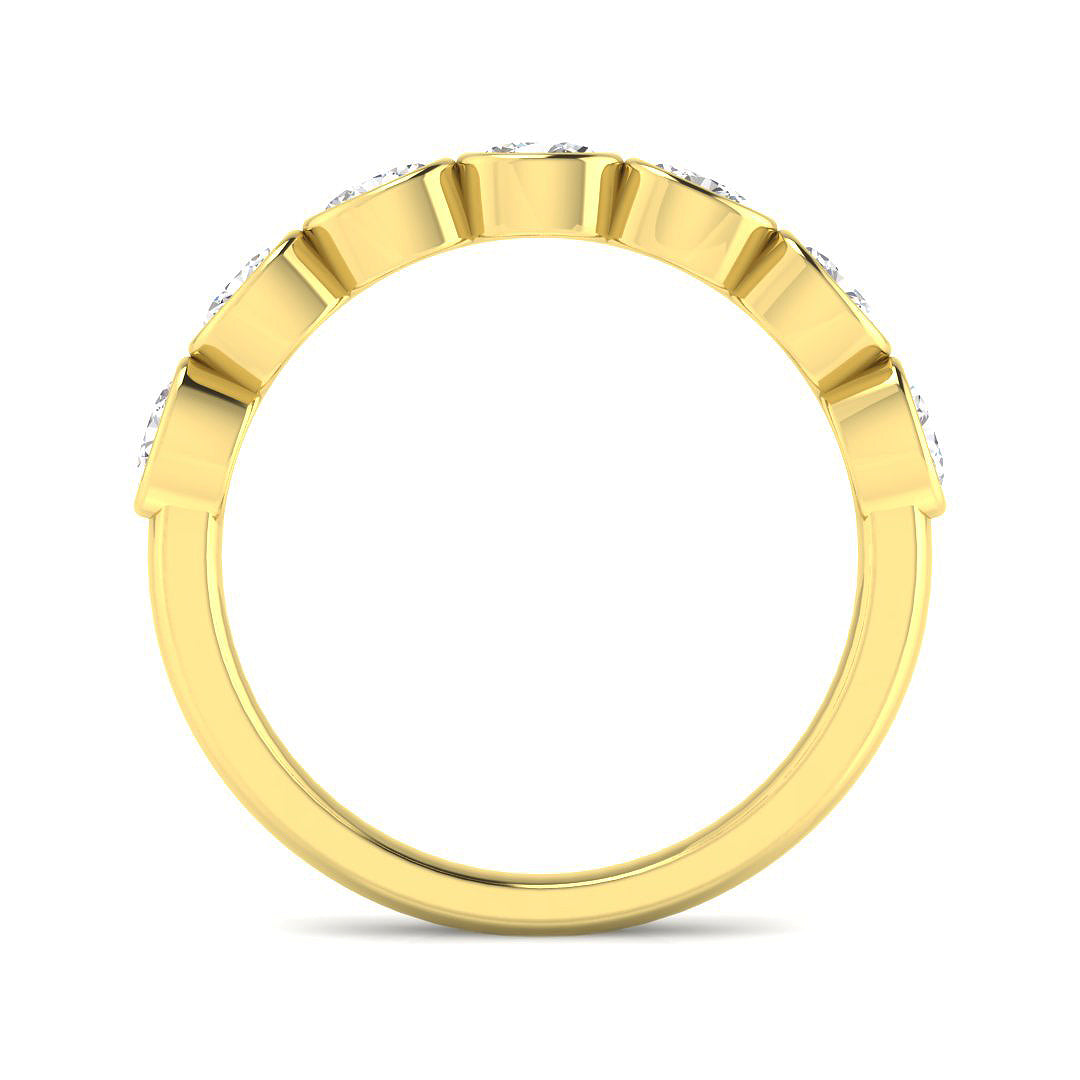 9ct Yellow Gold 0.64ct Laboratory Grown CVD Ring