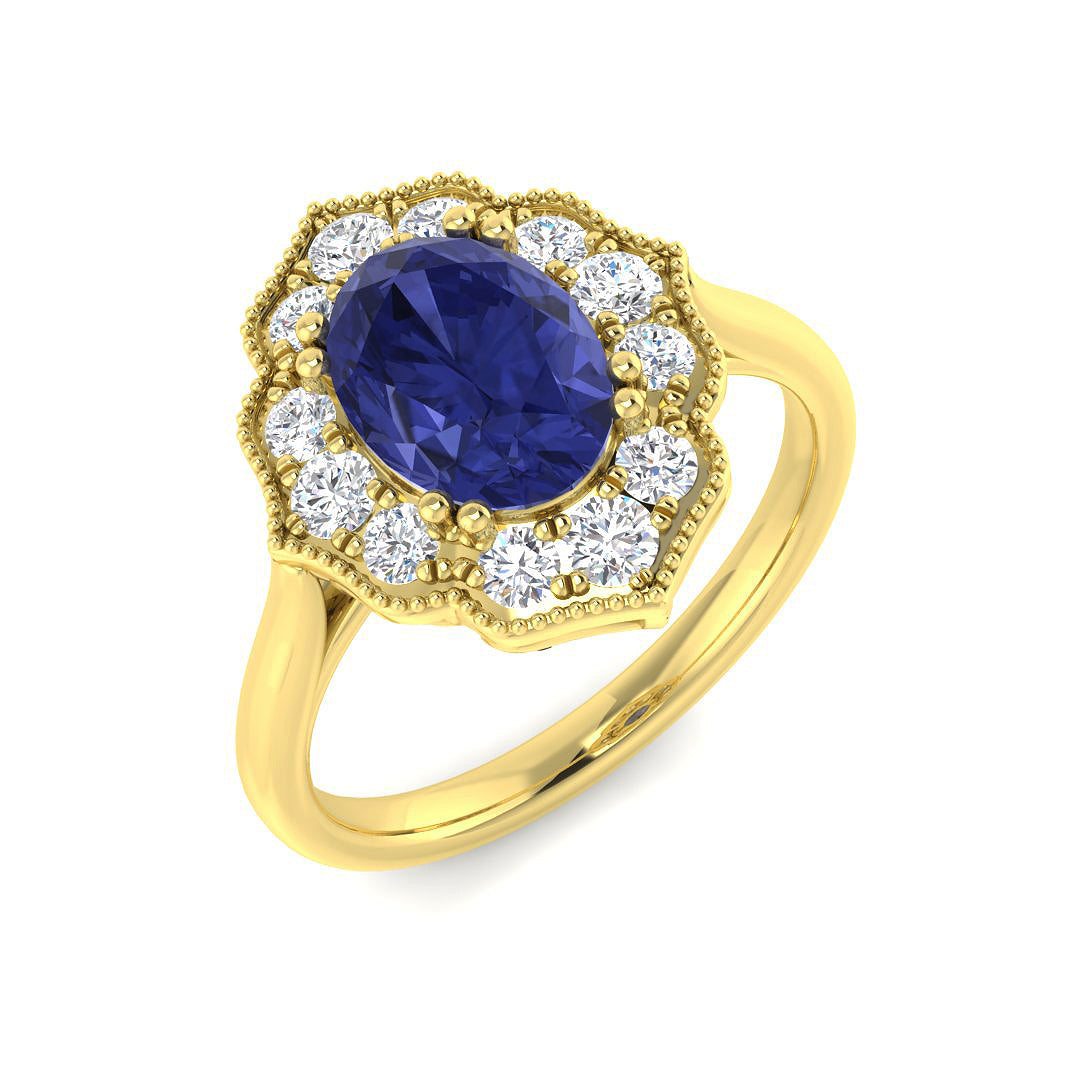 9ct Yellow Gold 2.44ct Tanzanite Ring
