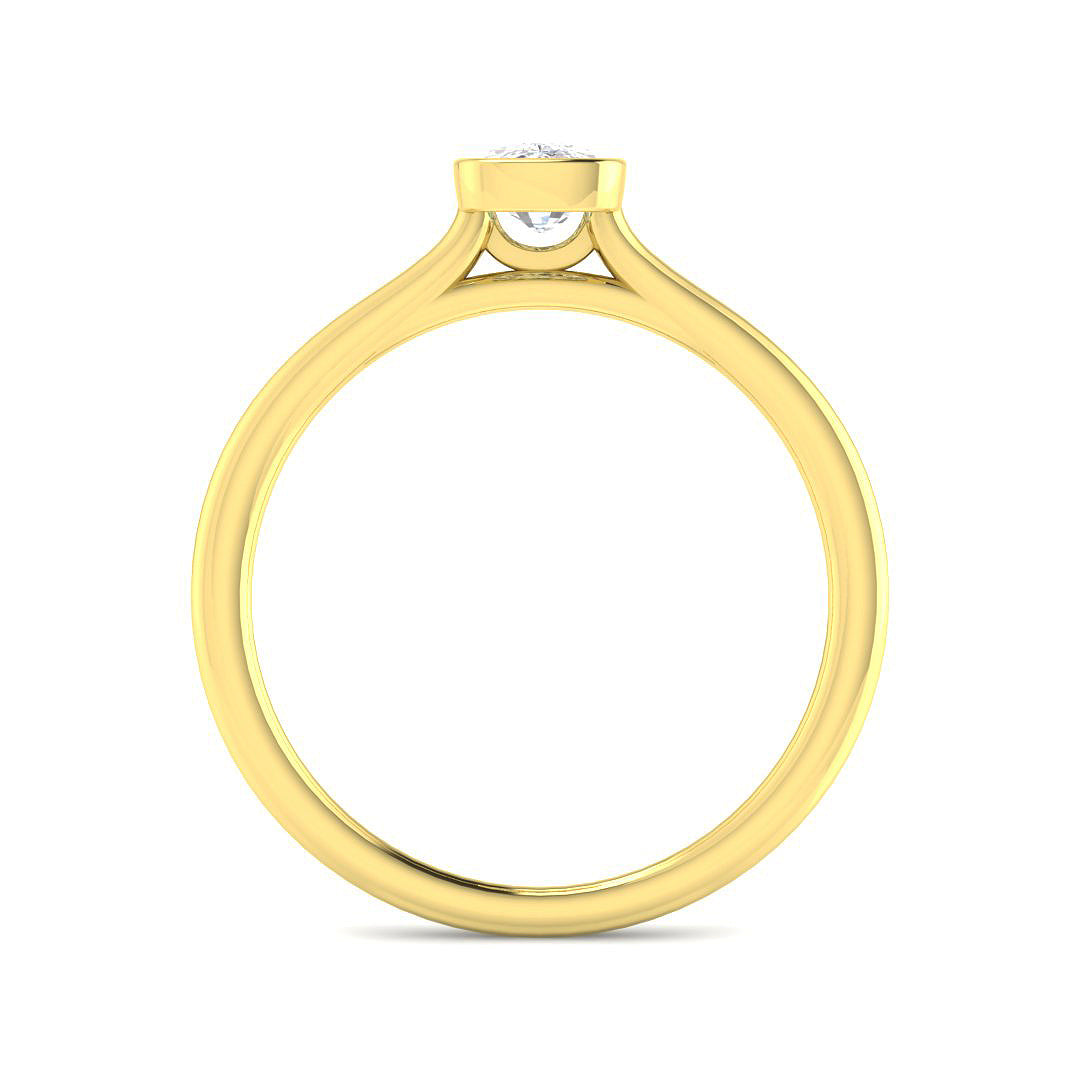 9ct Yellow Gold 0.57ct Laboratory Grown CVD Ring